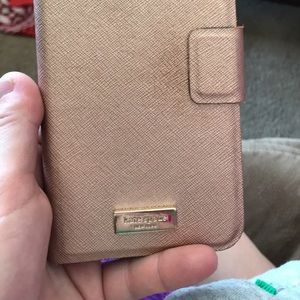 Kate spade rose gold folio case iPhone 6 Plus